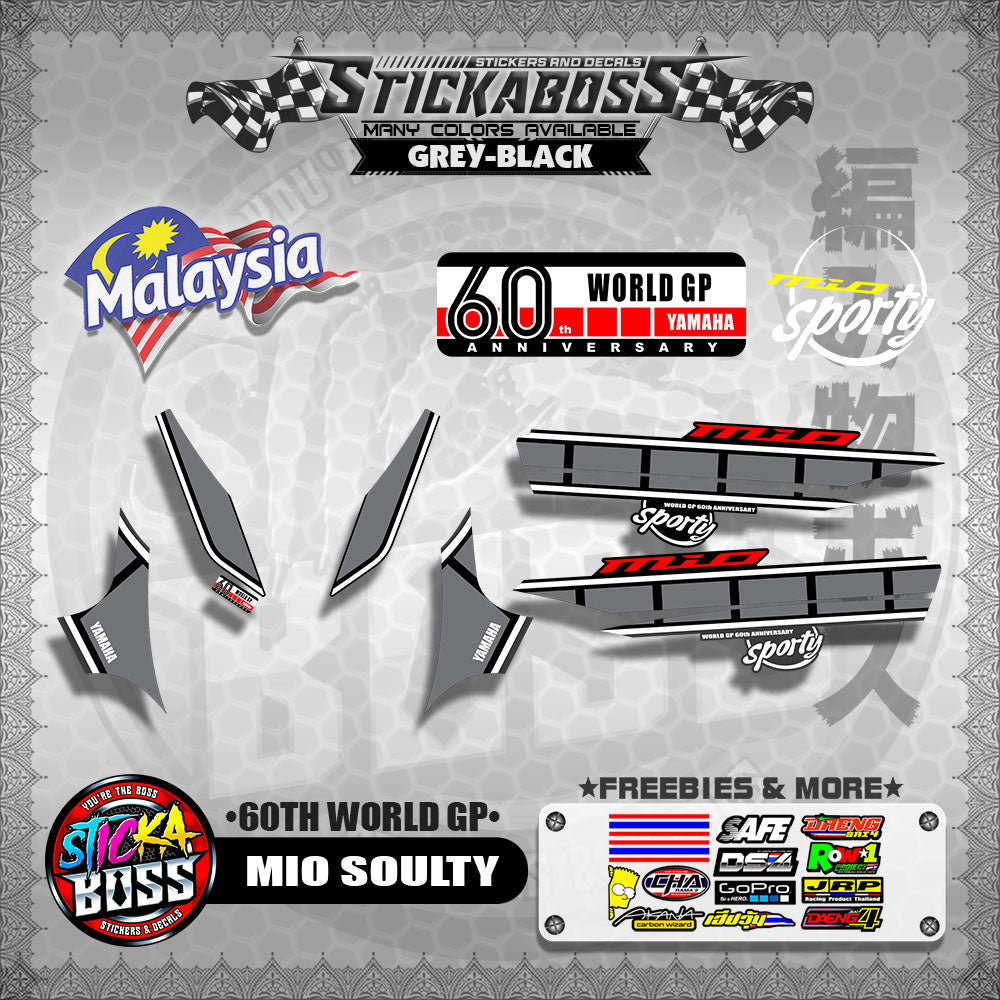 MIO SOULTY MALAYSIAN DECALS ( 60TH WORLD GP )【WITH FREEBIES】