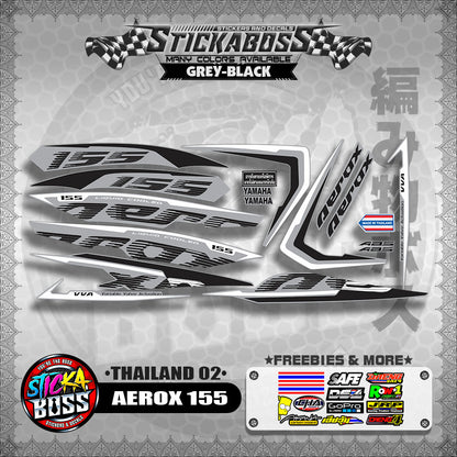 AEROX 155 2020 STOCK DECALS ( THAILAND 02 )【WITH FREEBIES】