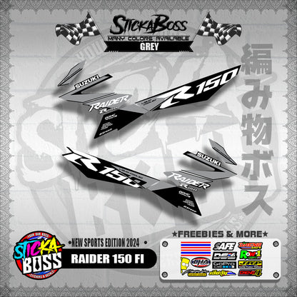 RAIDER 150 FI DECALS ( NEW SPORTS EDITION 2024 )【WITH FREEBIES】