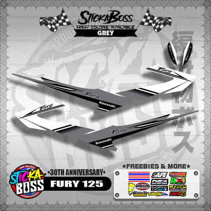 FURY 125 DECALS ( 30TH ANNIVERSARY )【WITH FREEBIES】