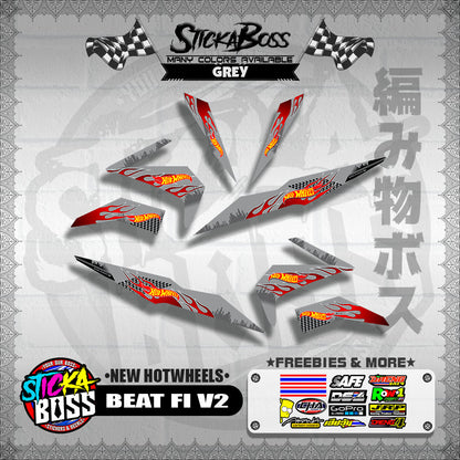 BEAT FI V2 DECALS ( NEW HOTWHEELS )【WITH FREEBIES】