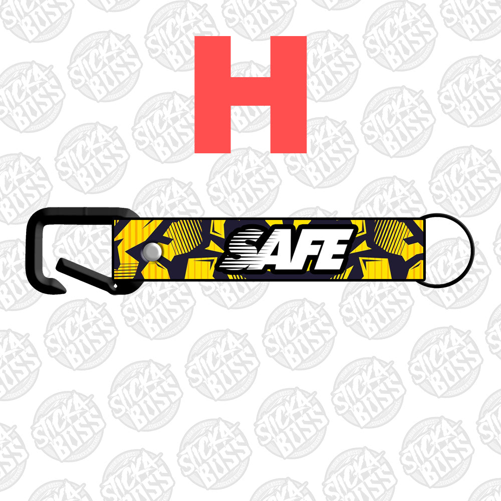 SAFE ABSTRACT KEYCHAIN / KEYHOLDER / KEYLACE (SOLD PER PIECE)