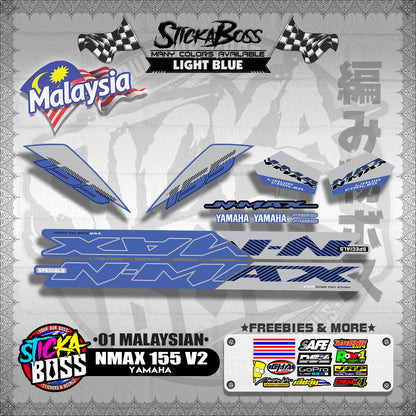 NMAX 155 V2 DECALS ( 01 MALAYSIAN ) 【WITH FREEBIES】