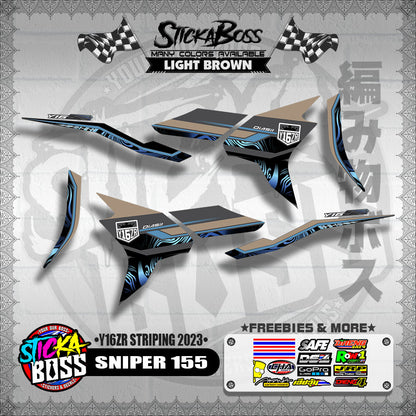 SNIPER 155 DECALS ( Y16ZR STRIPING 2023 )【WITH FREEBIES】