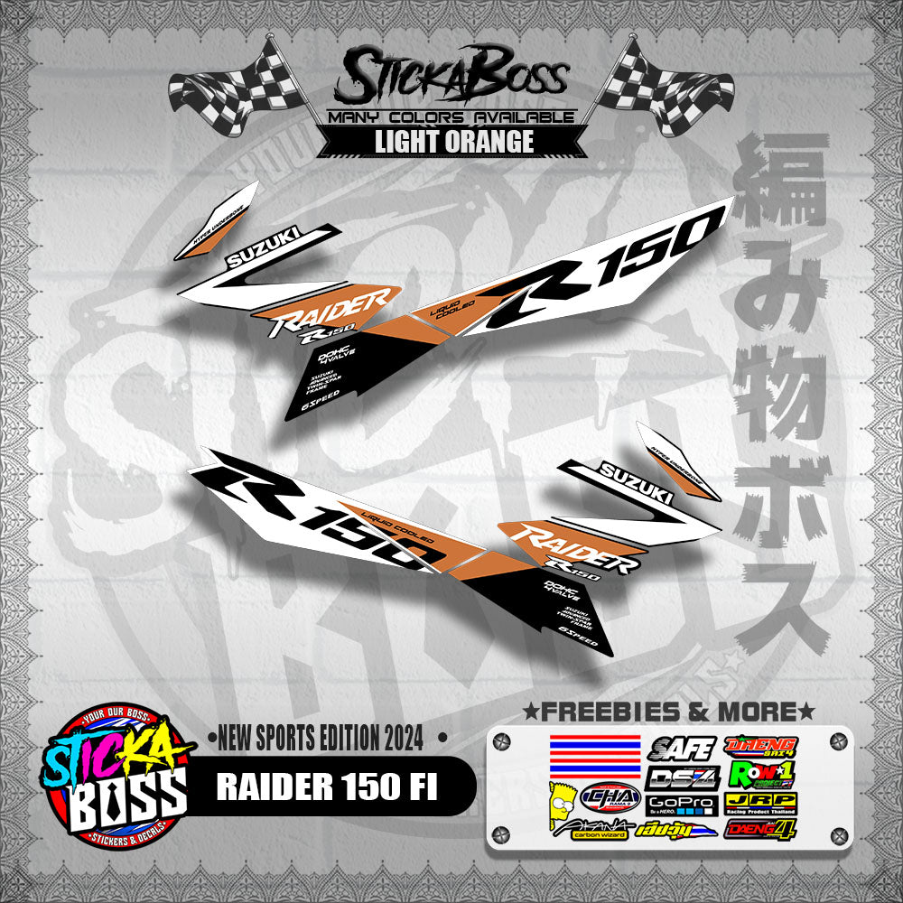 RAIDER 150 FI DECALS ( NEW SPORTS EDITION 2024 )【WITH FREEBIES】