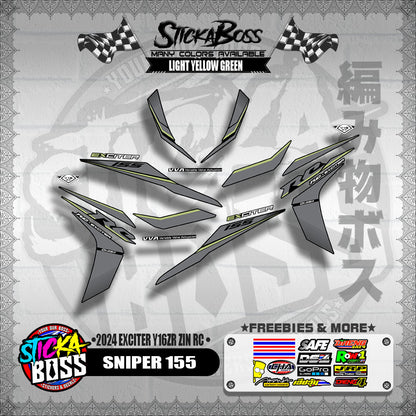 SNIPER 155 DECALS ( 2024 EXCITER Y16ZR ZIN RC )【WITH FREEBIES】