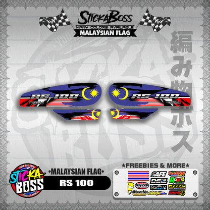 RS 100 DECALS ( MALAYSIAN FLAG )【WITH FREEBIES】