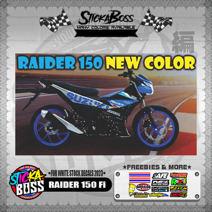 RAIDER 150 Fi ( FOR WHITE STOCK DECALS 2023 )【WITH FREEBIES】