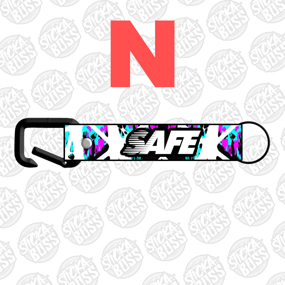 SAFE ABSTRACT KEYCHAIN / KEYHOLDER / KEYLACE (SOLD PER PIECE)