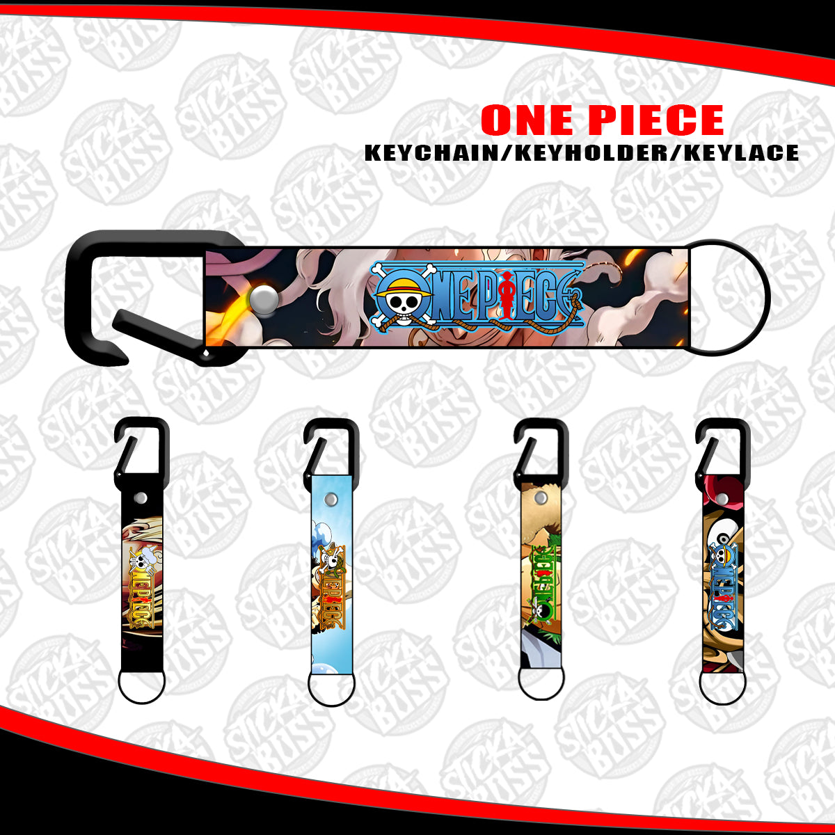 ONE PIECE KEYCHAIN / KEYHOLDER / KEYLACE (SOLD PER PIECE)