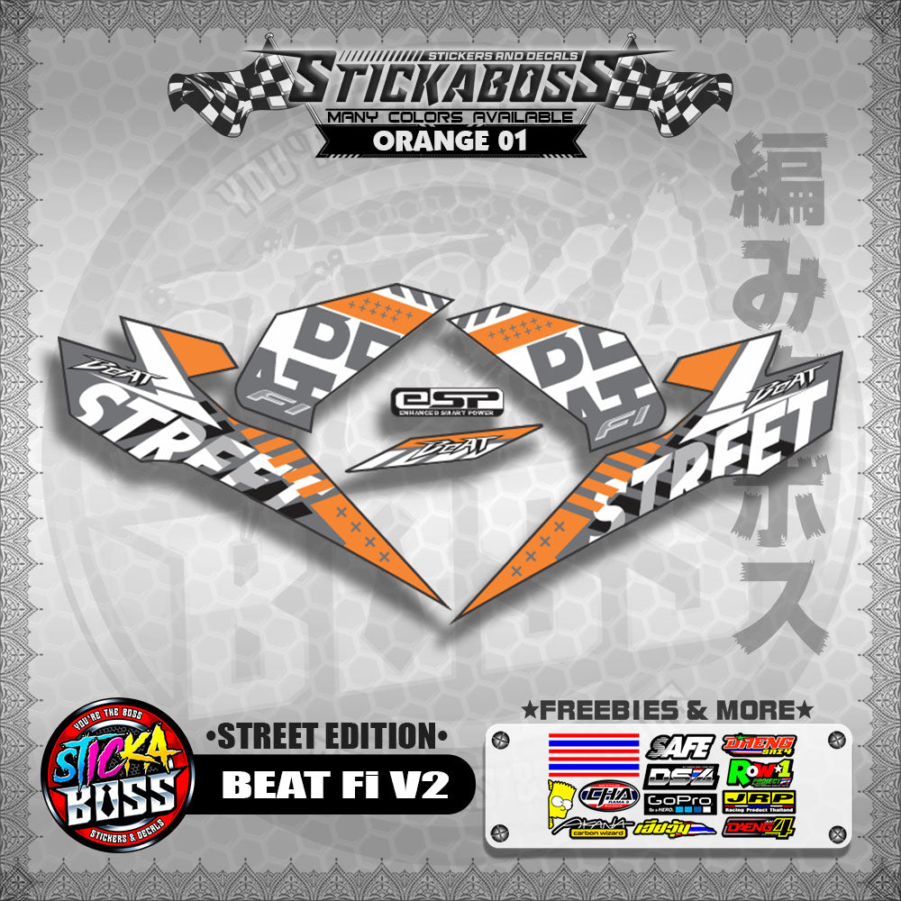 BEAT Fi V2 STOCK DECALS ( STREET EDITION )【WITH FREEBIES】