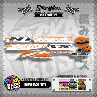 NMAX V1 DECALS ( MALAYSIAN  CUSTOM 01 )【WITH FREEBIES】