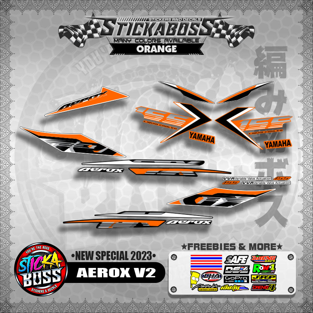 AEROX V2 DECALS ( NEW SPECIAL 2023 )【WITH FREEBIES】