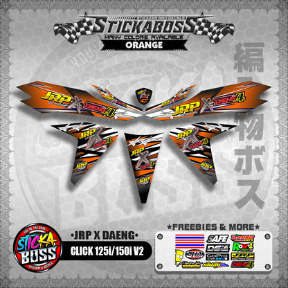 CLICK 125i / 150i V2 DECALS ( JRP X DAENG )【WITH FREEBIES】