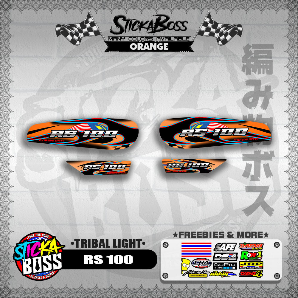 RS 100 DECALS ( TRIBAL LIGHT )【WITH FREEBIES】