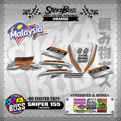 SNIPER 155 DECALS ( RC EXCITER 2021 )【WITH FREEBIES】