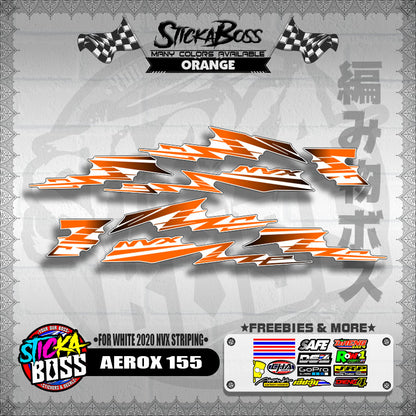 AEROX 155 DECALS ( FOR WHITE 2020 NVX STRIPING )【WITH FREEBIES】