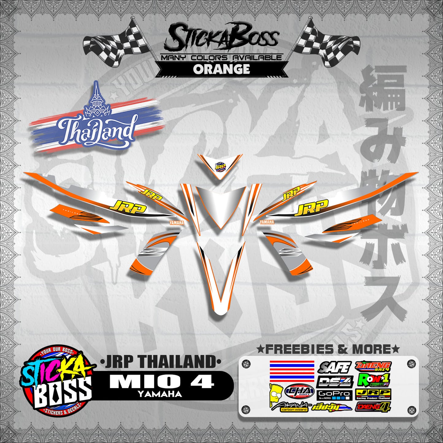 MIO 4 ( JRP THAILAND DECALS )【WITH FREEBIES】