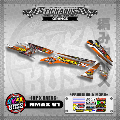 NMAX V1 STOCK DECALS ( JRP X DAENG )【WITH FREEBIES】