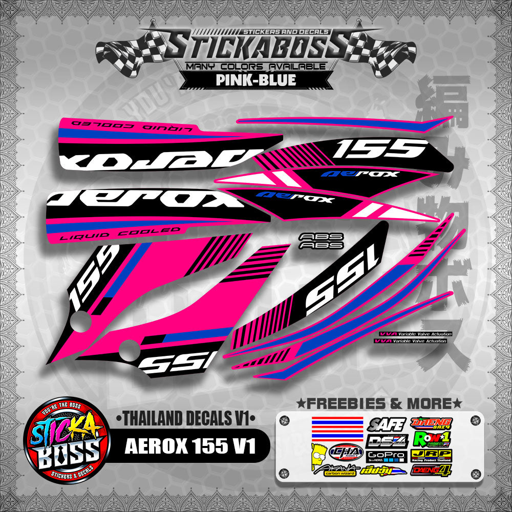 AEROX 155 V1 ( THAILAND DECALS V1 )【WITH FREEBIES】