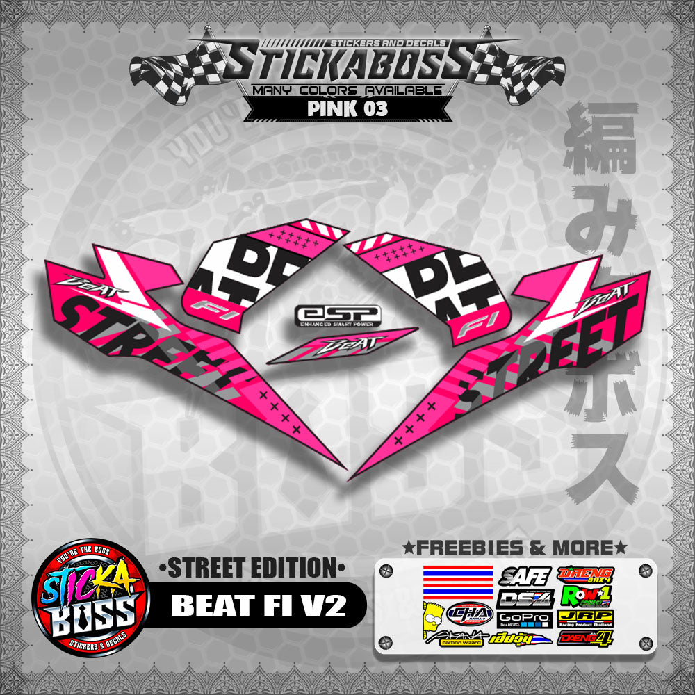 BEAT Fi V2 STOCK DECALS ( STREET EDITION )【WITH FREEBIES】