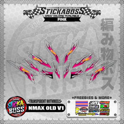 【PREMIUM UV PRINT】TRANSPARENT NMAX OLD V1 DECALS ( HOTWHEELS )【WITH FREEBIES】