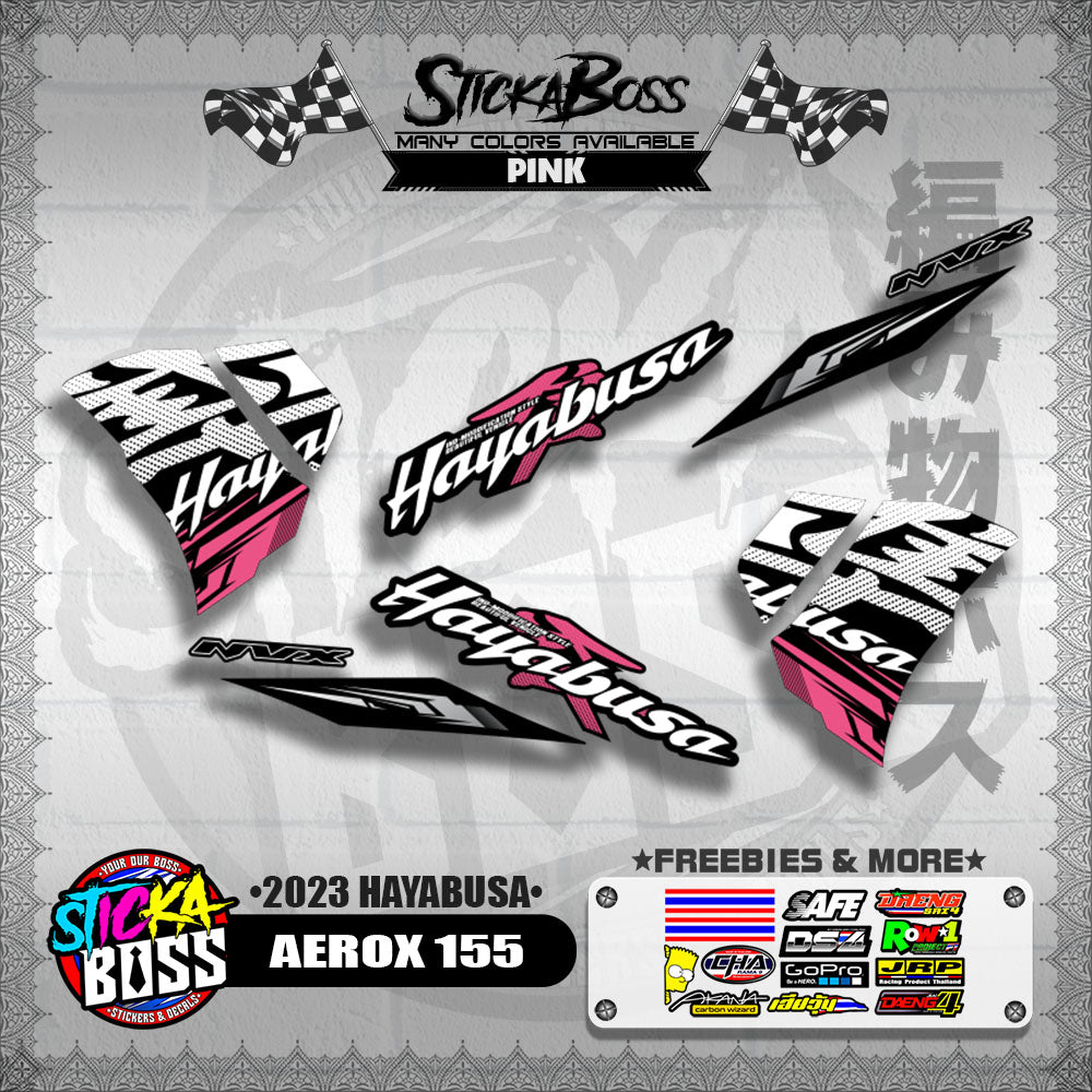 AEROX 155 DECALS ( 2023 HAYABUSA )【WITH FREEBIES】