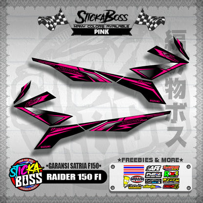 RAIDER 150 FI DECALS ( GARANSI SATRIA F150 )【WITH FREEBIES】