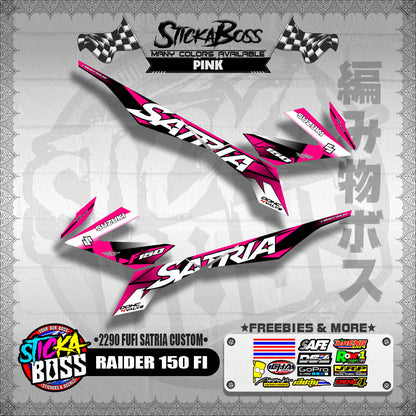 RAIDER 150 FI DECALS ( 2290 FUFI SATRIA CUSTOM )【WITH FREEBIES】