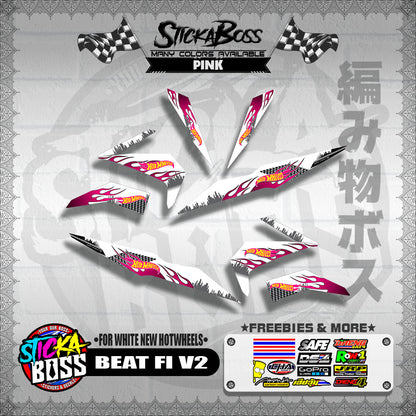 BEAT FI V2 DECALS ( FOR WHITE NEW HOTWHEELS )【WITH FREEBIES】