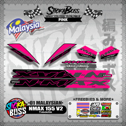 NMAX 155 V2 DECALS ( 01 MALAYSIAN ) 【WITH FREEBIES】