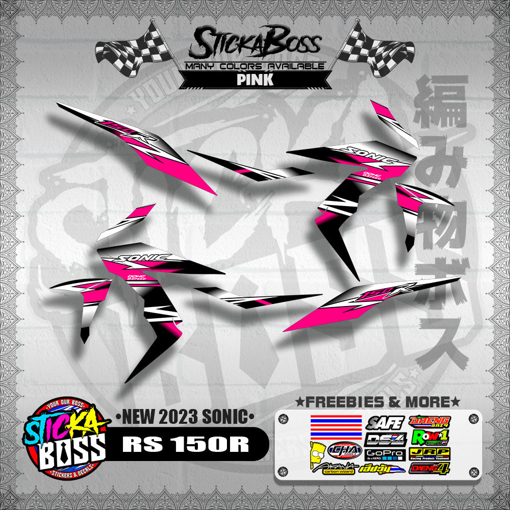 RS 150 R DECALS ( NEW 2023 SONIC )【WITH FREEBIES】