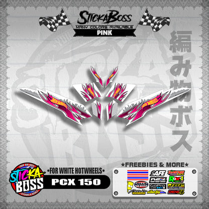 PCX 150 DECALS ( FOR WHITE HOTWHEELS )【WITH FREEBIES】