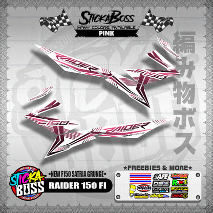 RAIDER 150 FI MALAYSIAN DECALS ( NEW F150 SATRIA GRUNGE )【WITH FREEBIES】