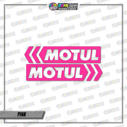 2PCS MOTUL (VINYL CUT-OUT STICKER DECALS )【Stickaboss】