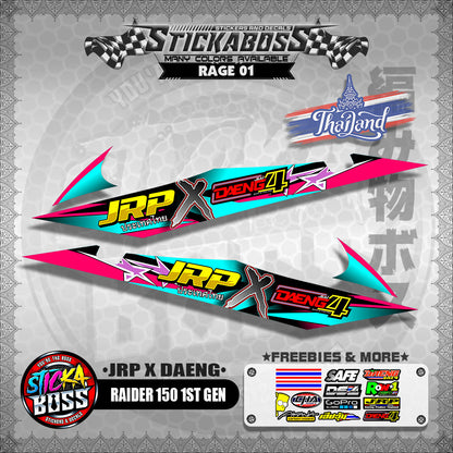 RAIDER 150 1ST GEN DECALS ( JRP X DAENG )【WITH FREEBIES】