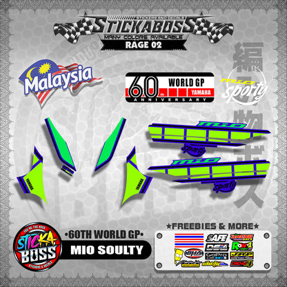 MIO SOULTY MALAYSIAN DECALS ( 60TH WORLD GP )【WITH FREEBIES】