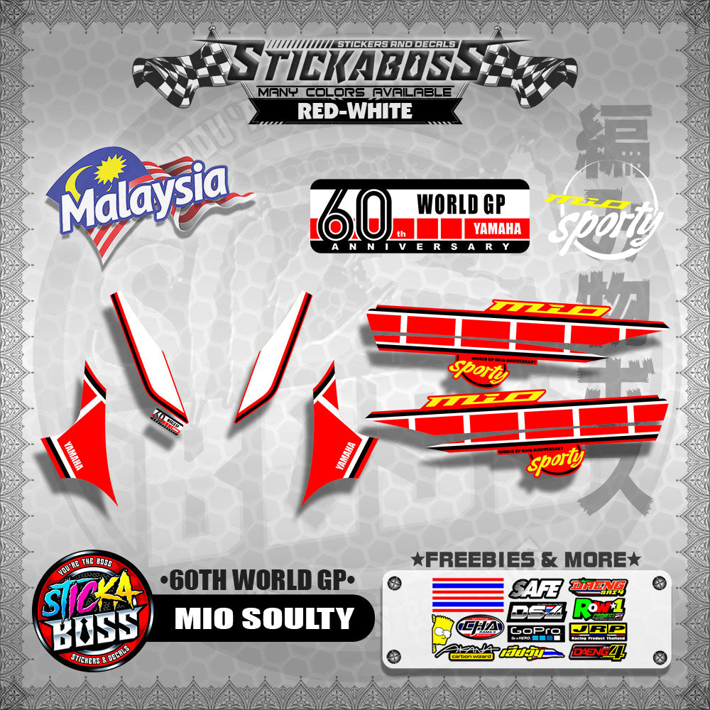 MIO SOULTY MALAYSIAN DECALS ( 60TH WORLD GP )【WITH FREEBIES】