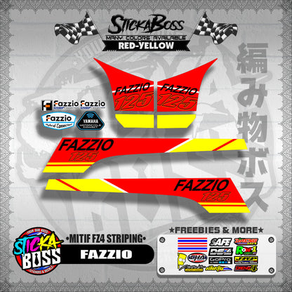 FAZZIO DECALS ( MITIF FZ4 STRIPING )【WITH FREEBIES】