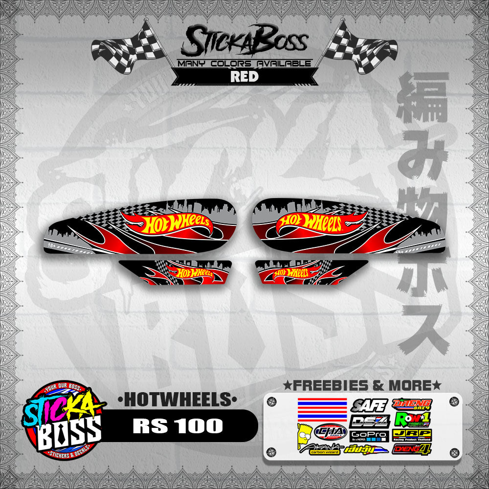 RS 100 DECALS ( HOTWHEELS )【WITH FREEBIES】