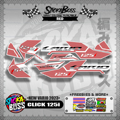 CLICK 125i STOCK DECALS ( NEW VARIO 2023 )【WITH FREEBIES】