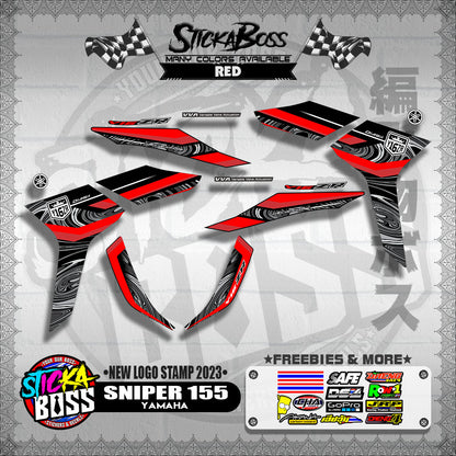 SNIPER 155 DECALS ( NEW LOGO STAMP 2023 )【WITH FREEBIES】