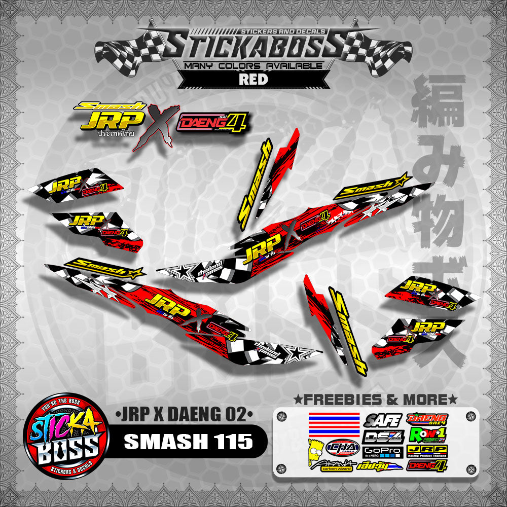 SMASH 115 DECALS ( JRP X DAENG 02 )【WITH FREEBIES】