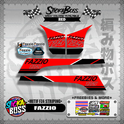 FAZZIO DECALS ( MITIF FZ4 STRIPING )【WITH FREEBIES】