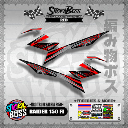 RAIDER 150 FI DECALS ( NGO TRUM SATRIA F150 )【WITH FREEBIES】