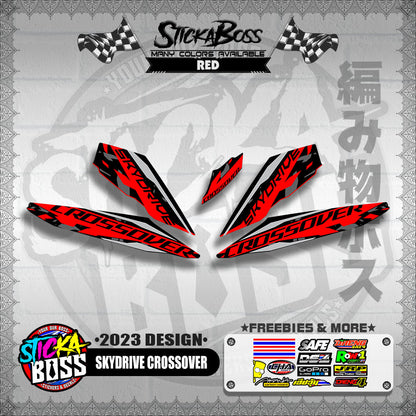 SKYDRIVE CROSSOVER STOCK DECALS ( 2023 DESIGN ) 【WITH FREEBIES】