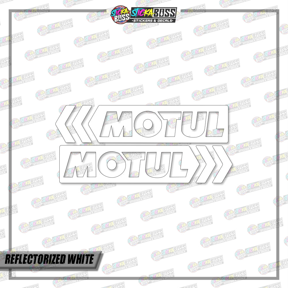 2PCS MOTUL (VINYL CUT-OUT STICKER DECALS )【Stickaboss】