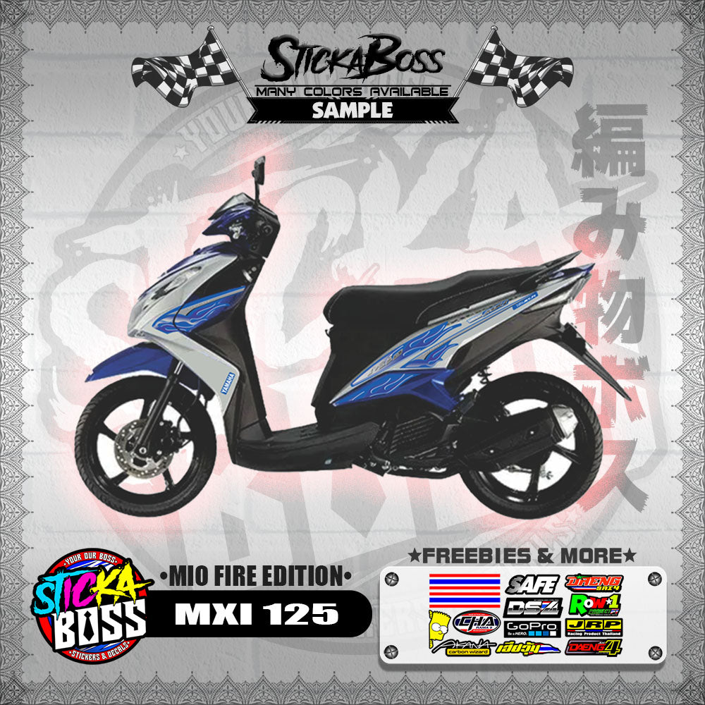 MXI 125 DECALS ( MIO FIRE EDITION )【WITH FREEBIES】