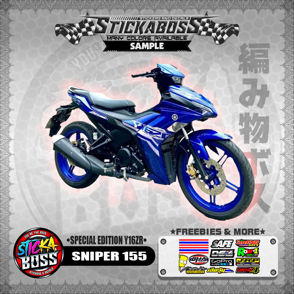 SNIPER 155 MALAYSIAN DECALS ( SPECIAL EDITION Y16ZR )【WITH FREEBIES】 MALAYSIA CONCEPT