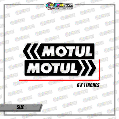 2PCS MOTUL (VINYL CUT-OUT STICKER DECALS )【Stickaboss】